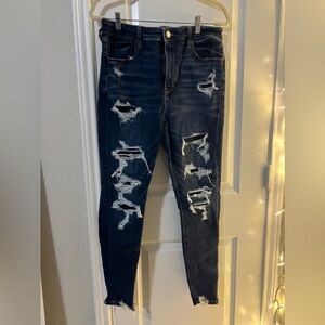 American Eagle ripped skinny jeans